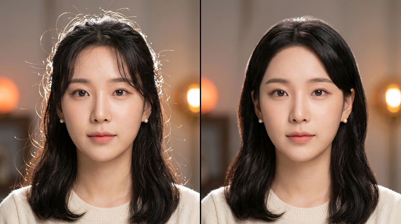 삐친 머리 정리