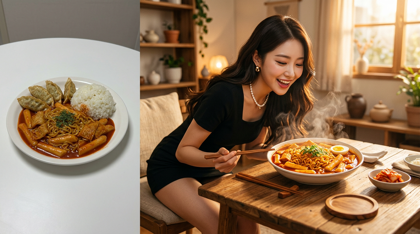 먹방 썸네일 제작